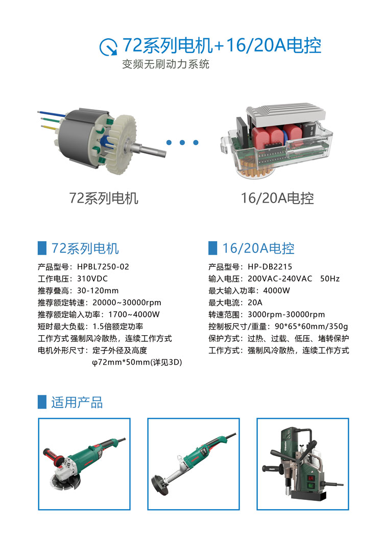 華頻電機(jī)電控參數(shù)